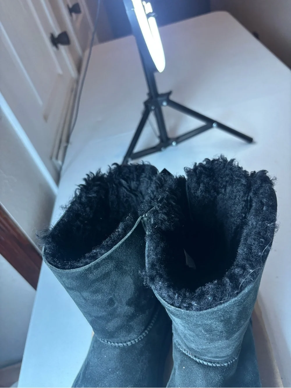 UGG Bailey Bow II Boots in Black #ugg #boots Sz 9